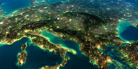 Middle east on map
