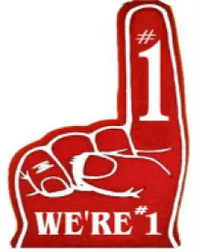 cheer, foam finger