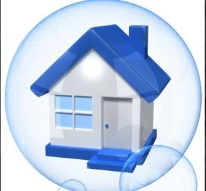 house in bubble, forclosure, property title