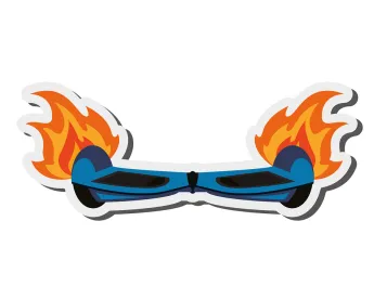 hoverboard on fire, pennsylvania