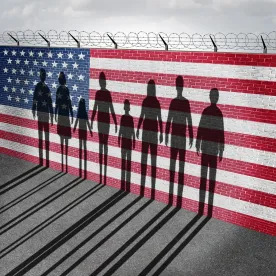 usa flag and shadows, international entrepreneur rule