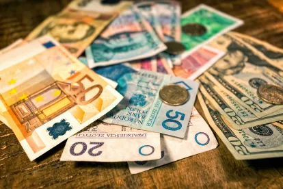 all sorts of foreign cash