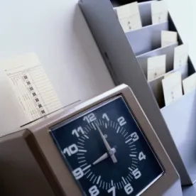 punch clock, rounding rule, california