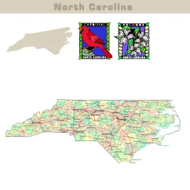 North Carolina State Map State Updates