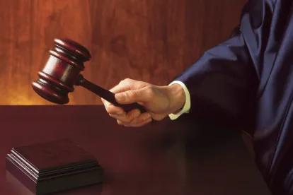 gavel with judge