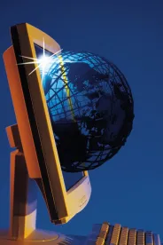 globe in computer