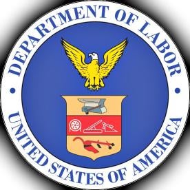 logo, circle, DOL, USA, eagle