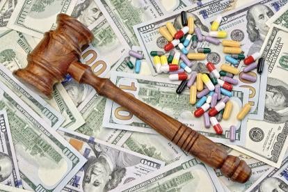False claims act; Drugs money gavel