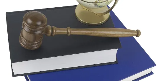 gavel, books, globe