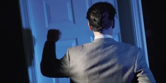 knock on door