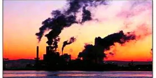 facorty emitting smoke