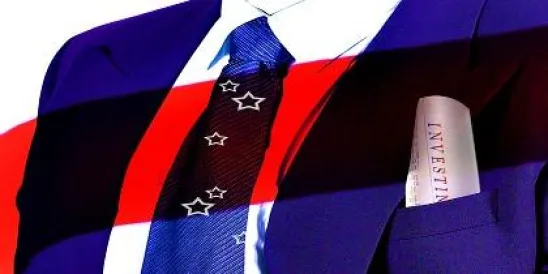 Man in Suit with Investment in his pocket