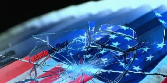 Shattered flag