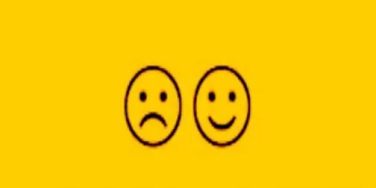 Happy and sad faces
