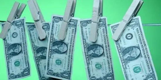 Money on Clothesline