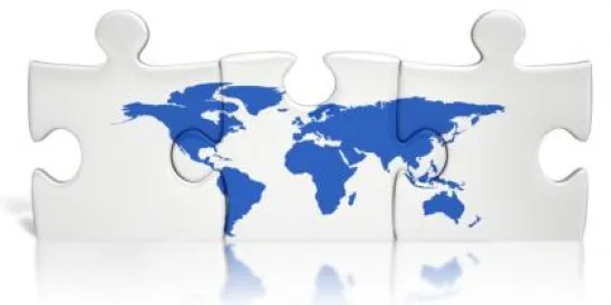 world puzzle piece