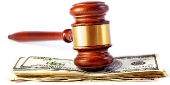 Gavel on money