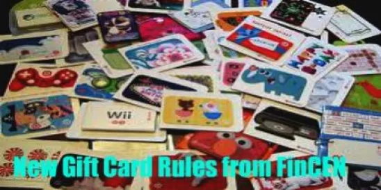 New Gift Card Rules from FinCEN