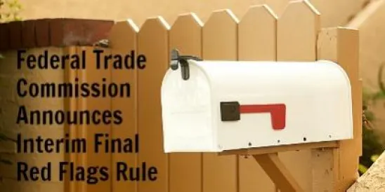Flag on Mail box FTC red flag rule 