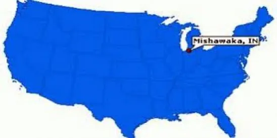 Mishawaka, IN Map
