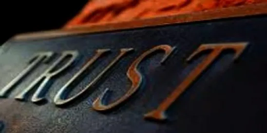 TRUST Sign
