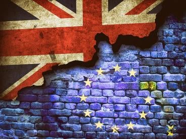 eu/uk flag, brexit, withdrawal