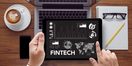 Fintech on screen 